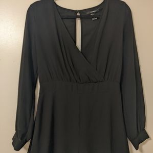 #29 Forever21 black shorts romper